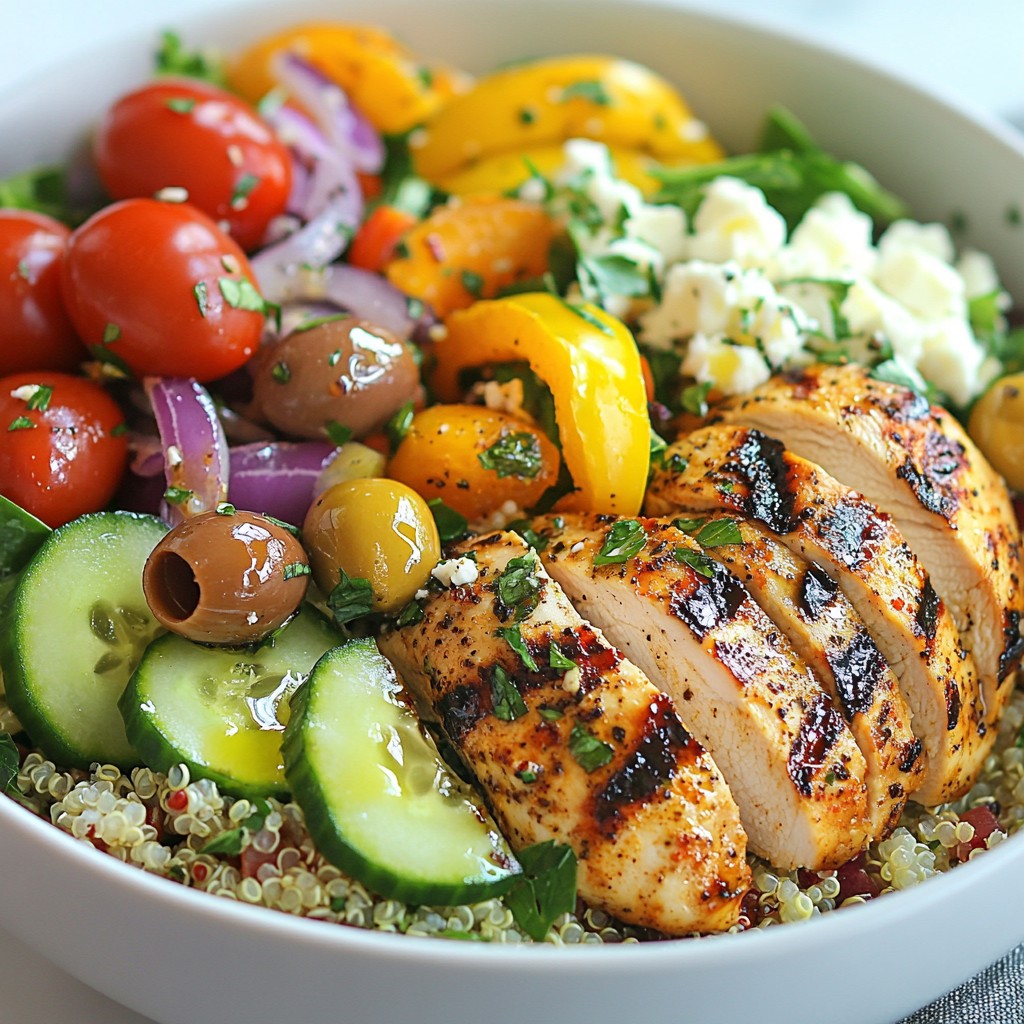 Greek Chicken Power Bowls Nutritious and Flavorful Dish