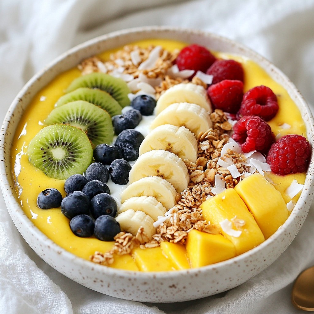 Coconut Mango Smoothie Bowl Simple and Refreshing Treat