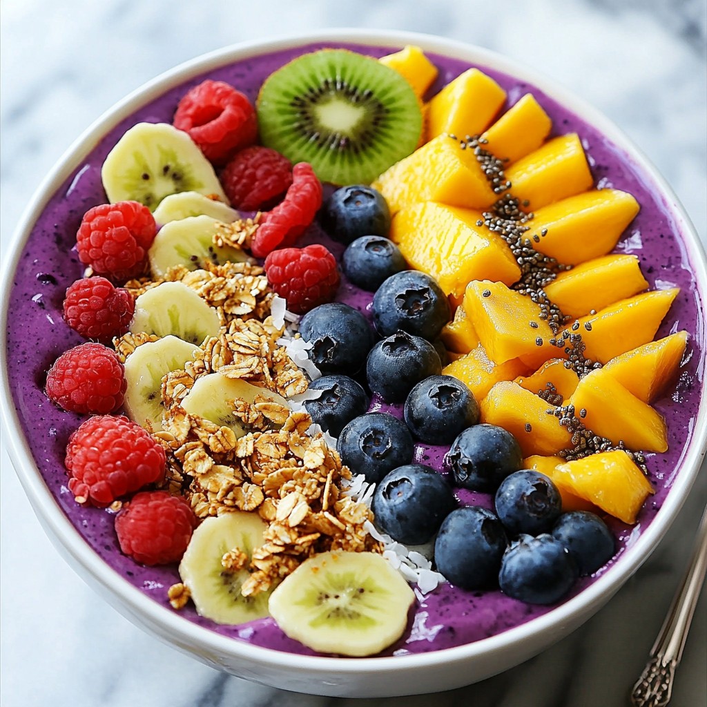Tropical Acai Bowl Refreshing and Nutritious Treat