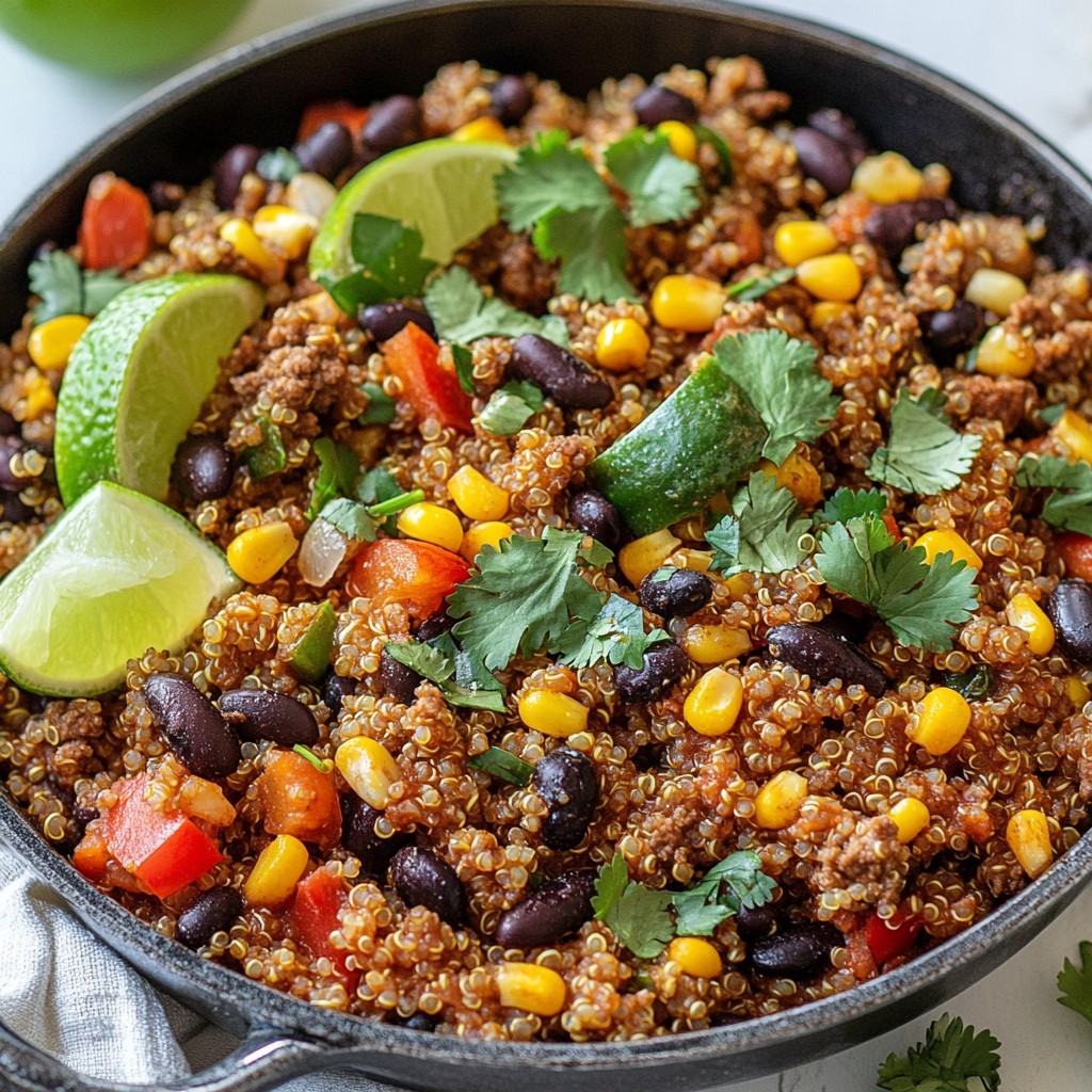Spicy Ground Beef and Quinoa Skillet Quick Meal Guide