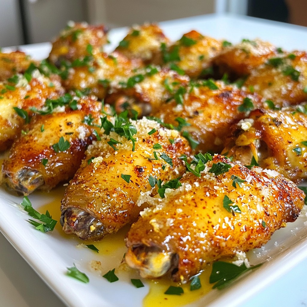 Garlic Parmesan Chicken Wings Finger-Lickin' Good