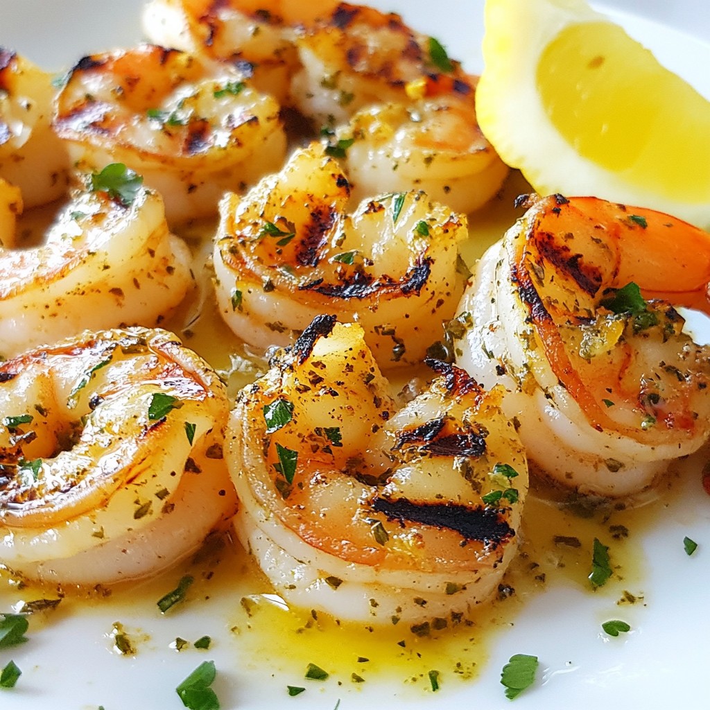 Lemon Herb Grilled Shrimp Savory Summer Delight