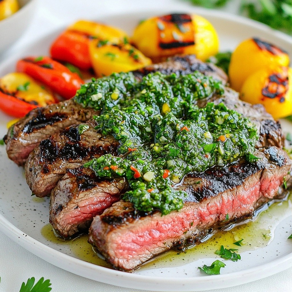 Grilled Chimichurri Sirloin Steak Flavor Explosion