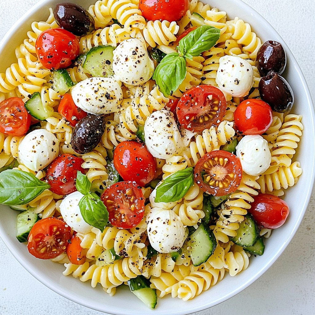 Caprese Pasta Salad Delightful and Fresh Recipe