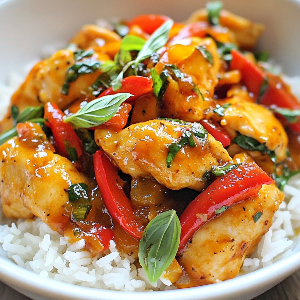 Spicy Thai Basil Chicken Flavorful and Easy Recipe