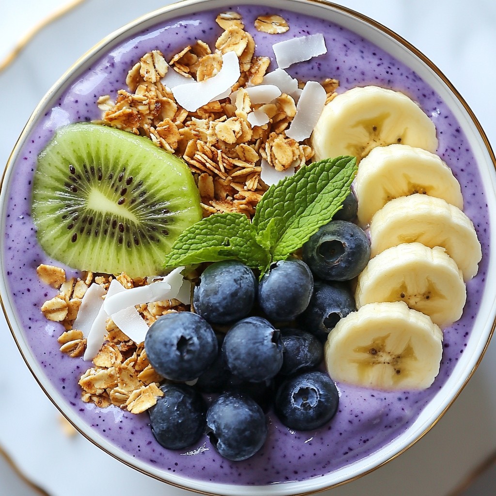 Blueberry Coconut Smoothie Bowl Flavorful and Fresh