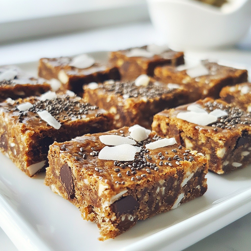Coconut Chocolate Energy Bars Quick Healthy Snack