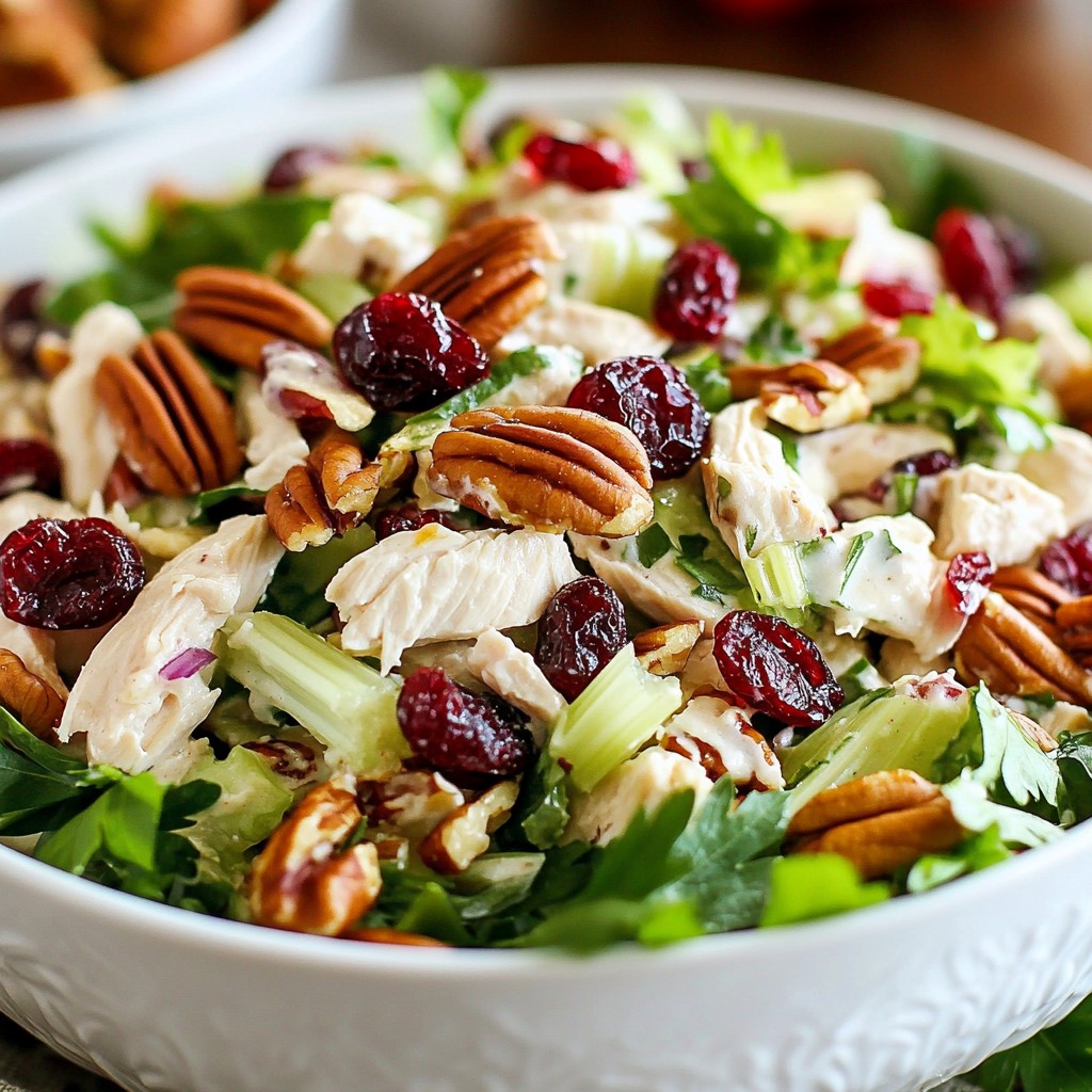Cranberry Pecan Chicken Salad Fresh and Flavorful Mix