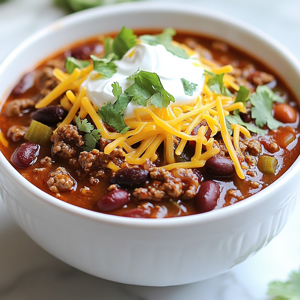 Classic Beef & Bean Chili Flavorful and Easy Recipe