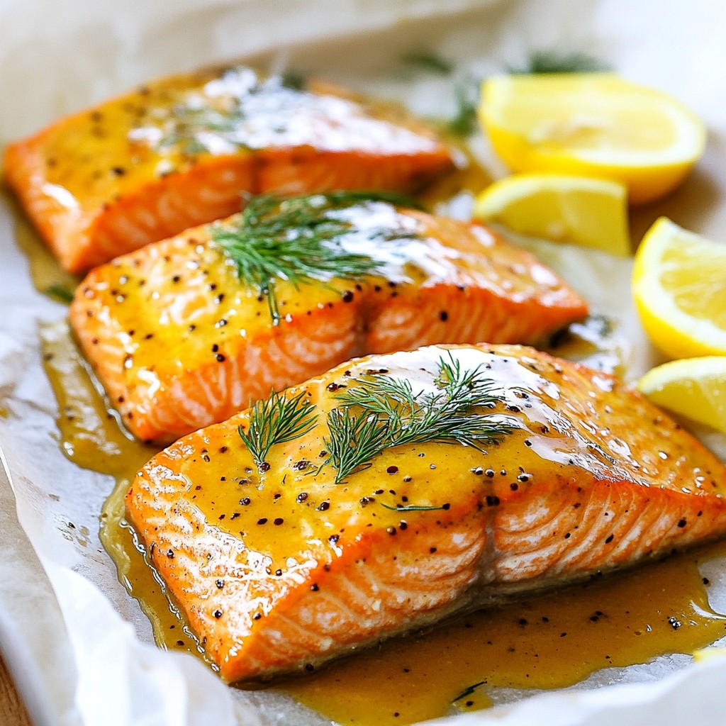 Honey Mustard Roasted Salmon Tasty and Simple Recipe