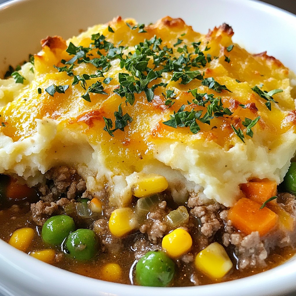 Hearty Beef and Vegetable Shepherd's Pie Delight