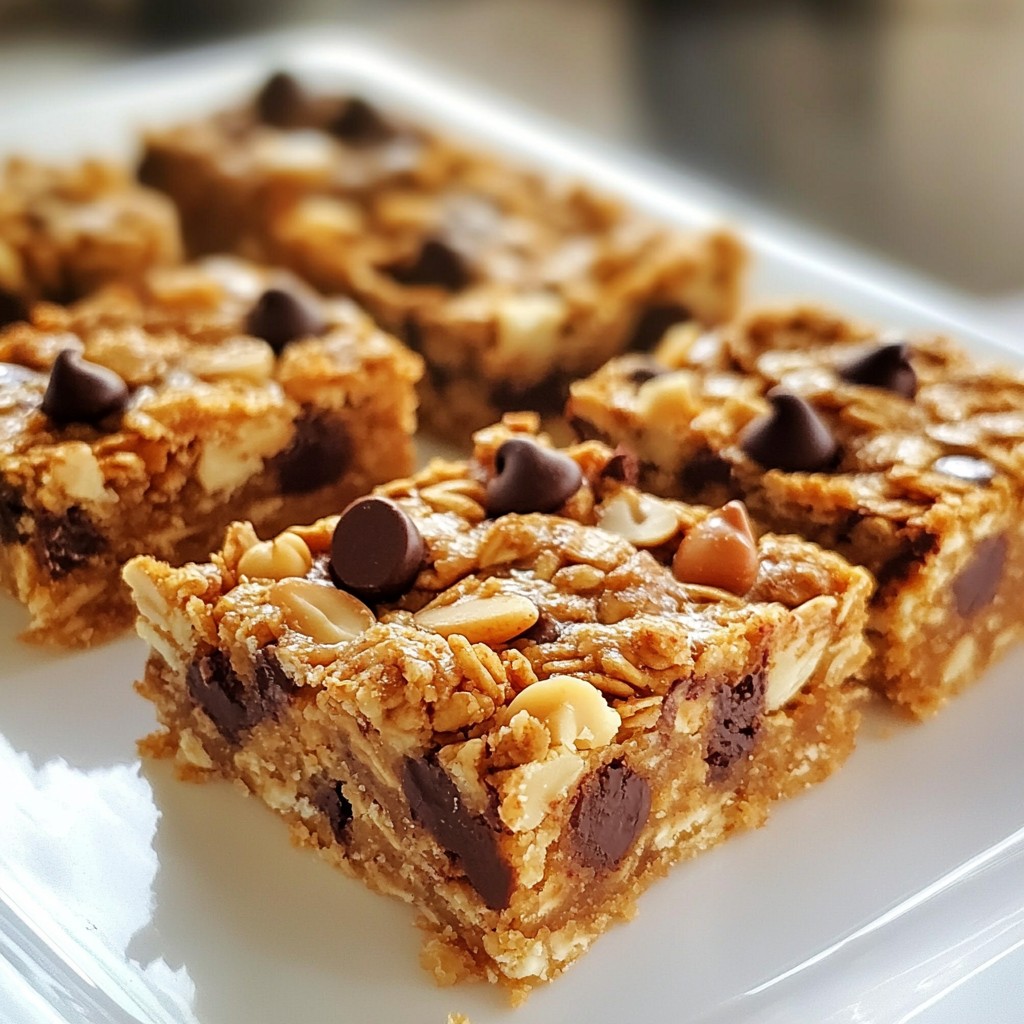 Peanut Butter Chocolate Chip Granola Bars Perfect Treat