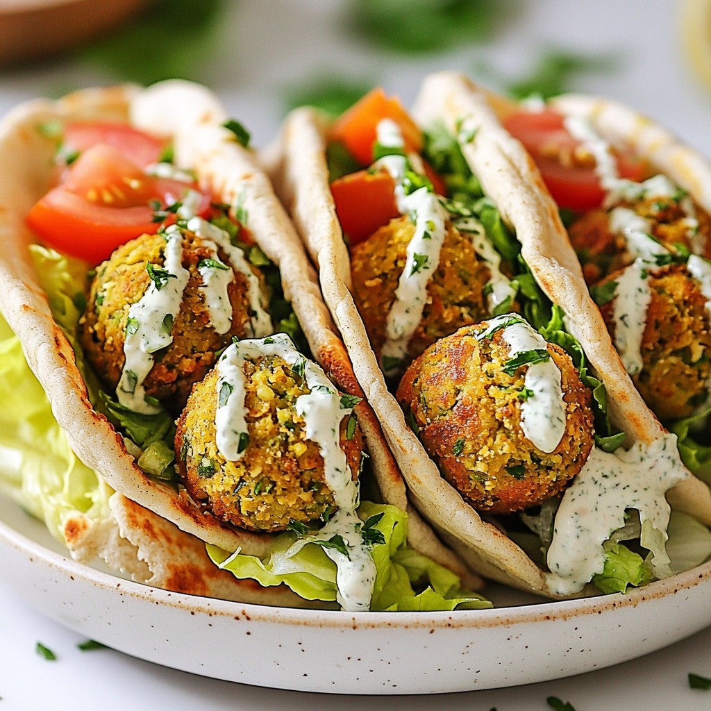 Air Fryer Falafel Pita Pockets Easy and Tasty Meal