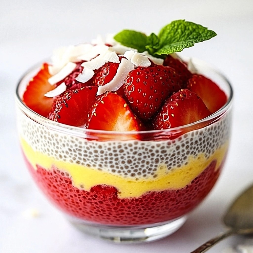 Strawberry Coconut Chia Pudding Simple and Tasty Delight