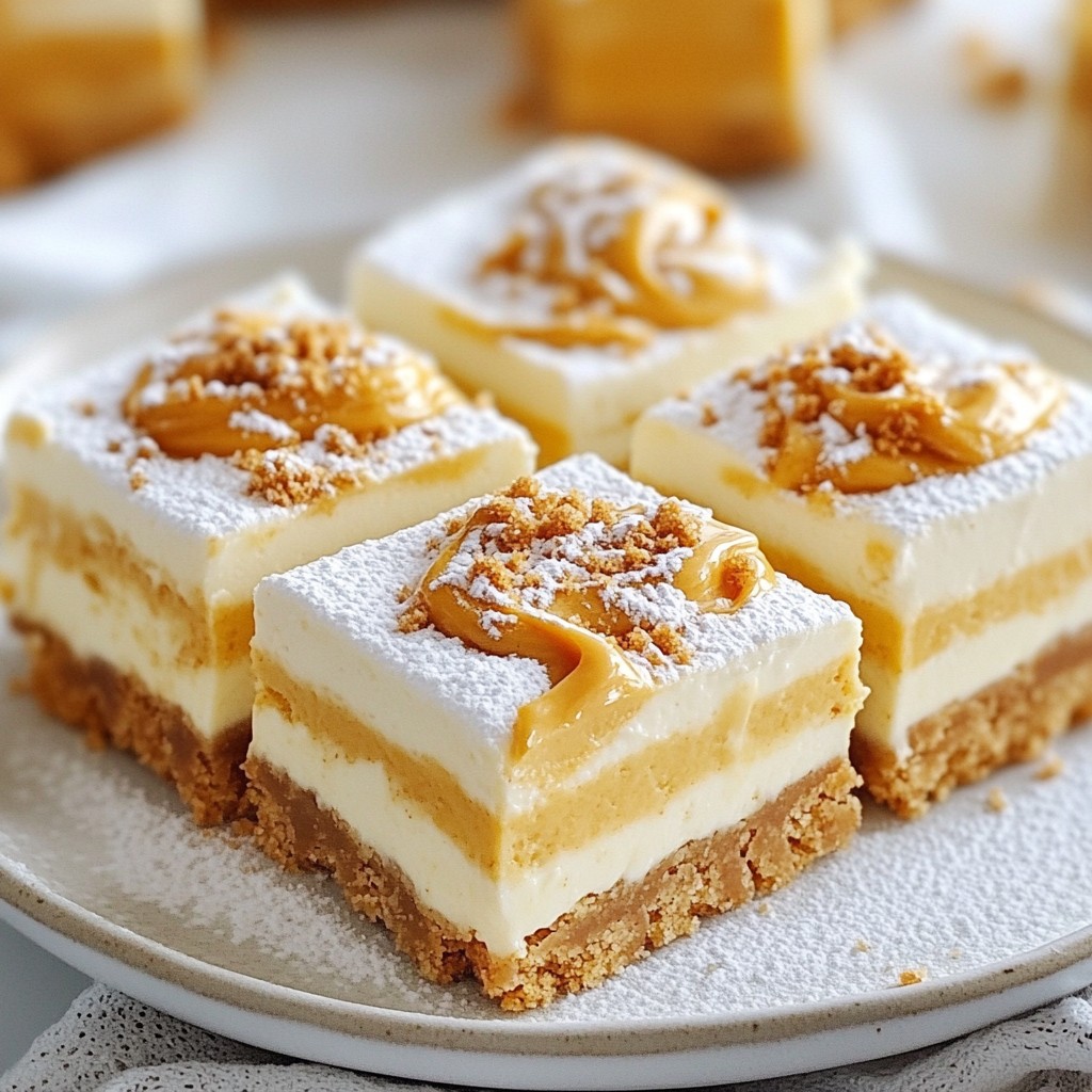 Cookie Butter Cheesecake Bars Delightful Sweet Treat