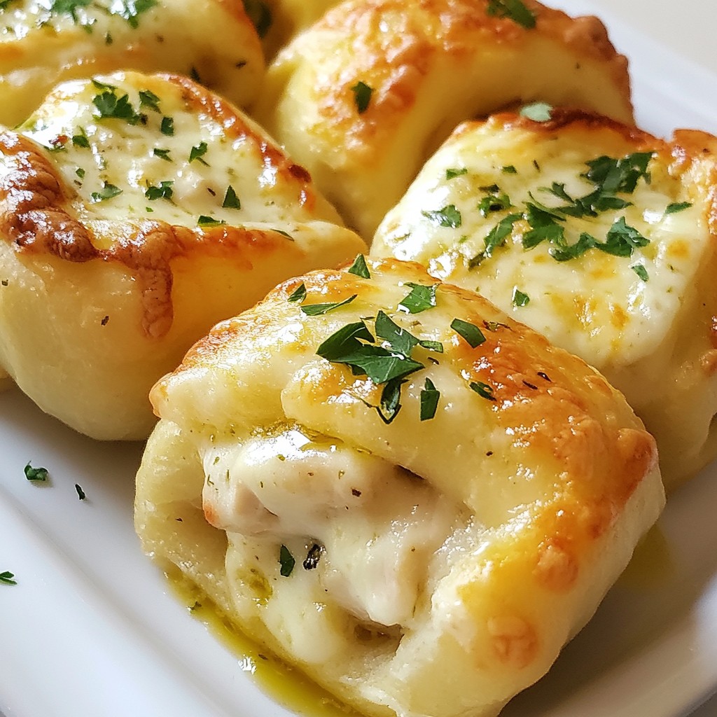 Chicken Alfredo Pizza Rolls Tasty and Easy Snack