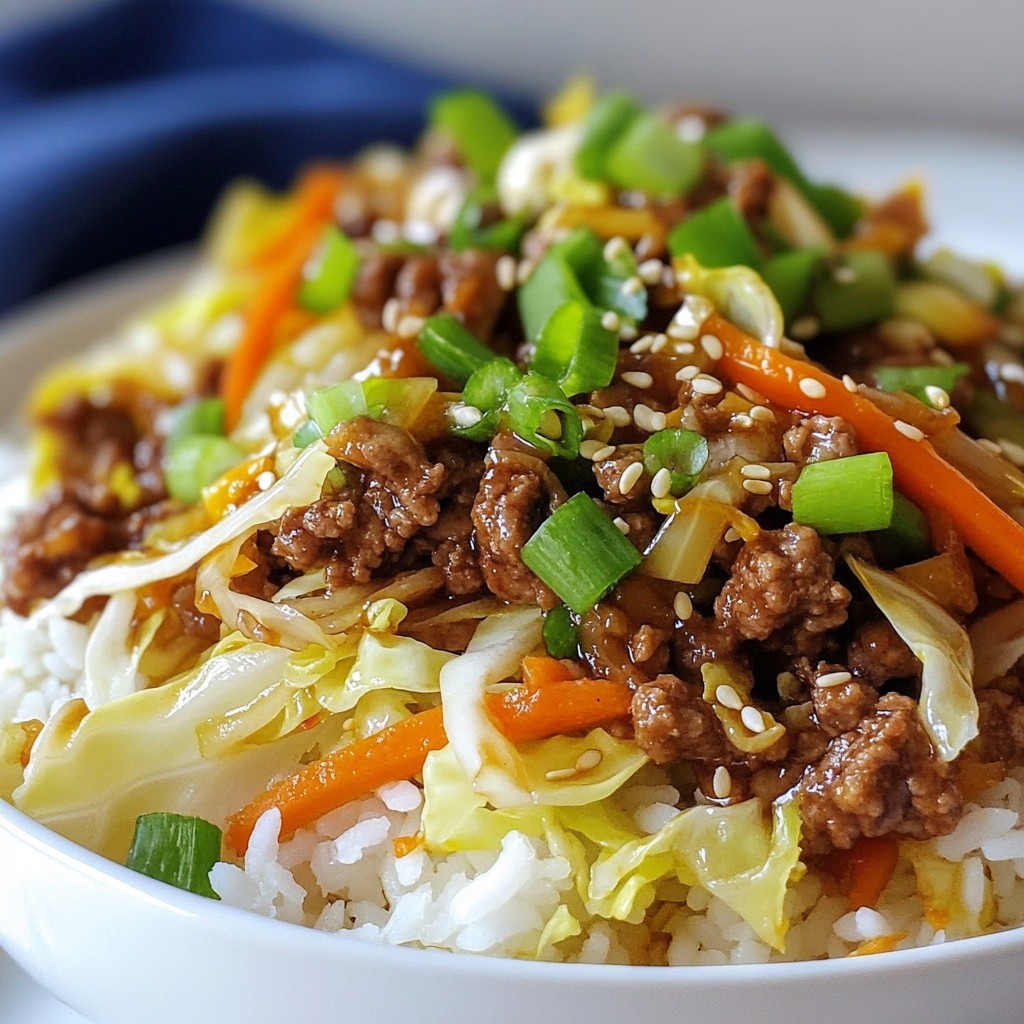 Affordable Ground Beef and Cabbage Stir Fry Recipe