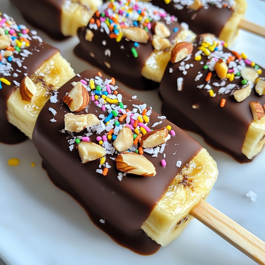 Chocolate Covered Banana Pops Easy and Fun Treat