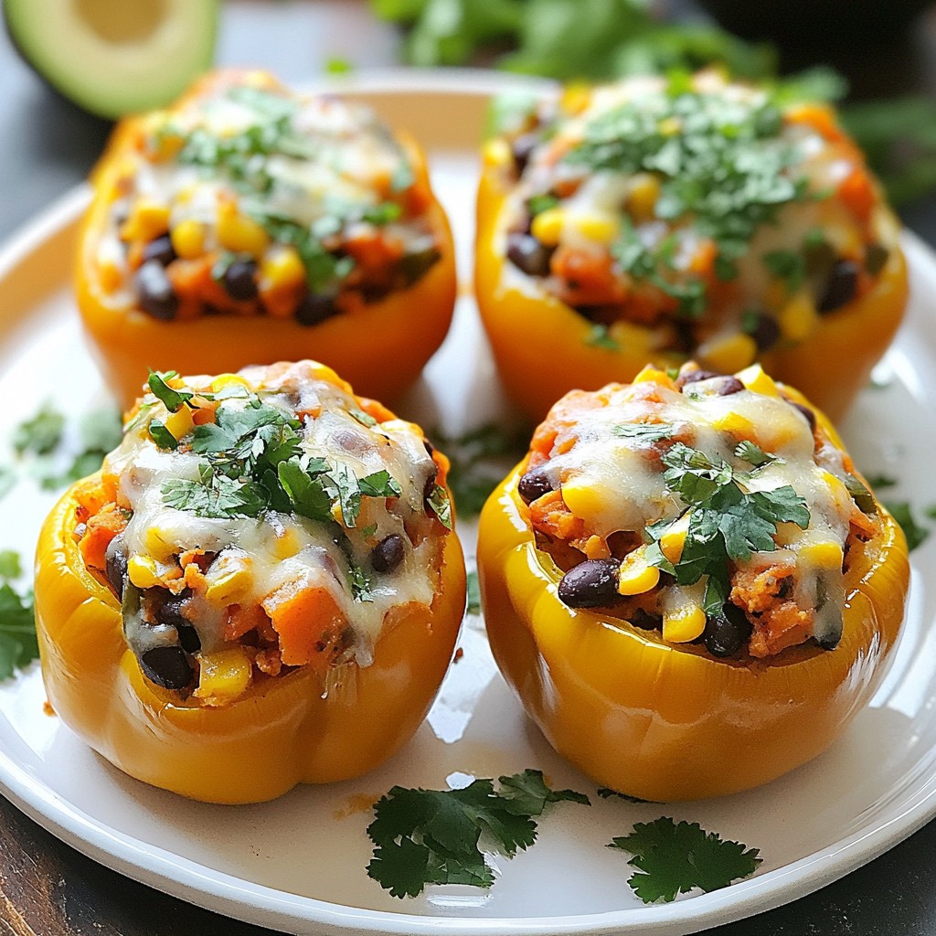 Sweet Potato Hash Stuffed Peppers Flavorful Recipe