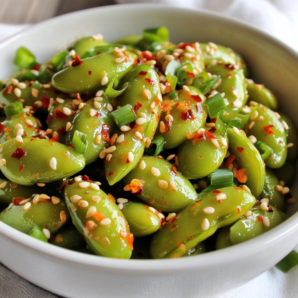 Spicy Garlic Edamame Flavorful and Simple Snack
