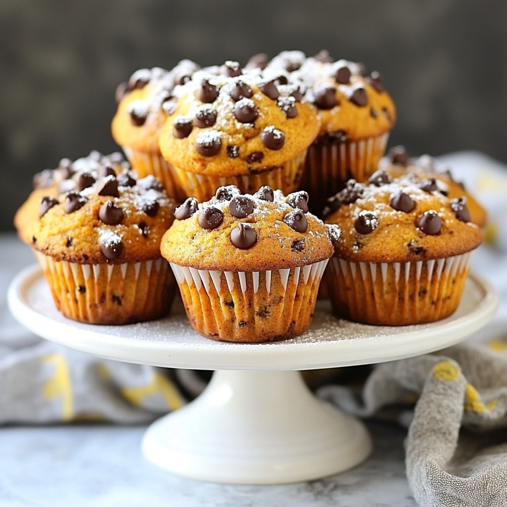 Pumpkin Chocolate Chip Muffins Easy and Delicious Recipe