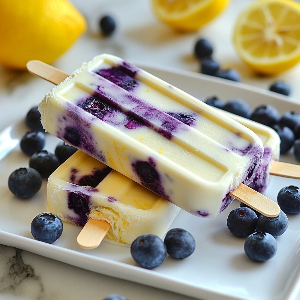 Blueberry Lemon Yogurt Popsicles Refreshing Summer Treat