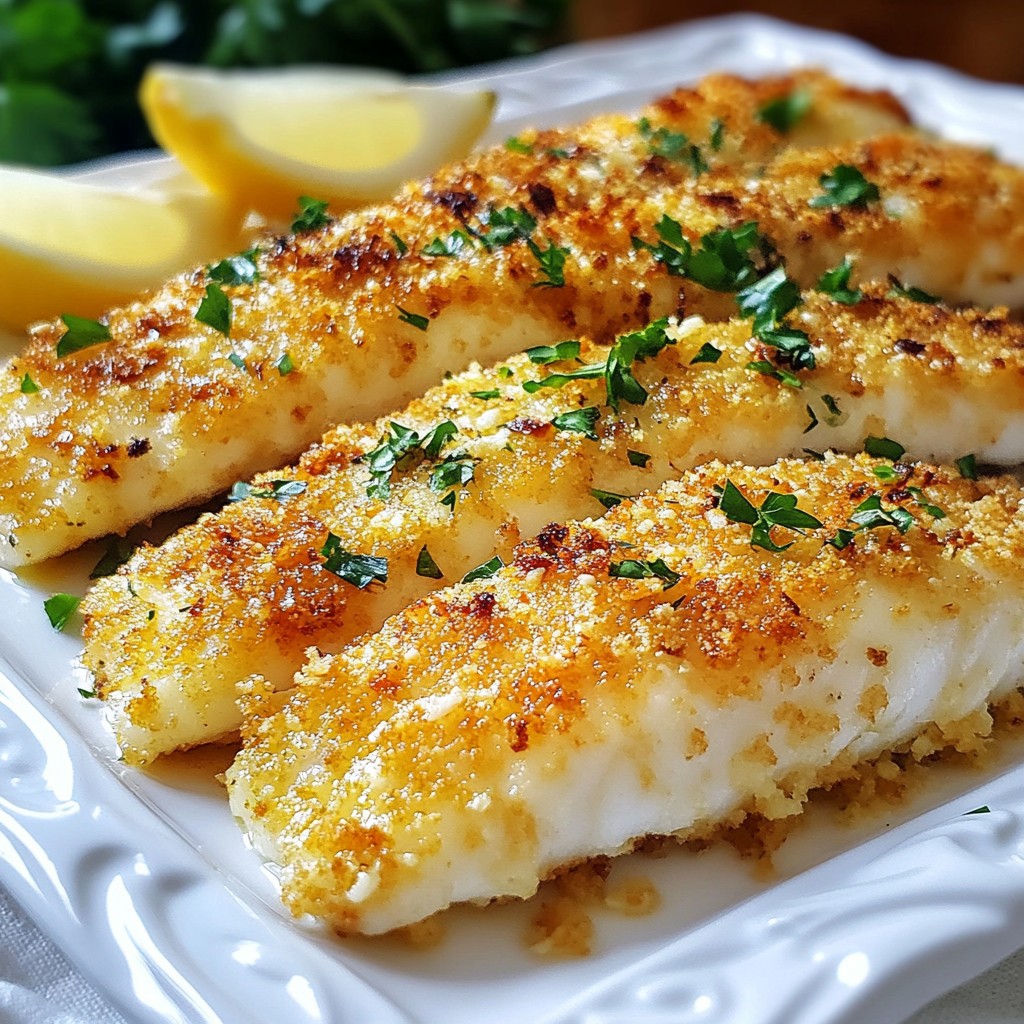 Garlic Parmesan Crusted Tilapia Tasty Dinner Option