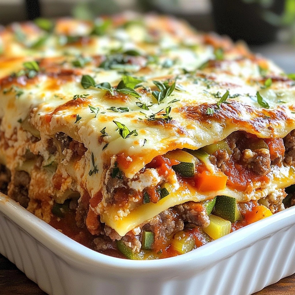 Affordable Ground Beef and Veggie Lasagna Delight