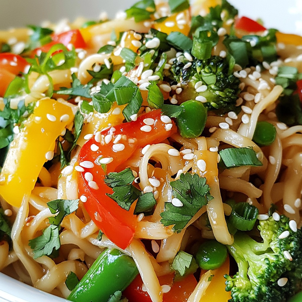 Sesame Ginger Stir Fry Noodles Quick and Flavorful Meal