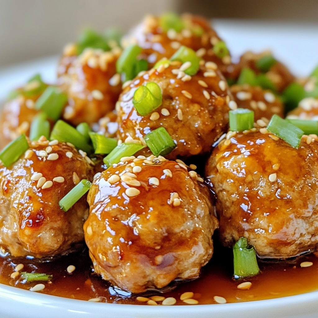 Teriyaki Turkey Meatballs Flavorful and Simple Recipe
