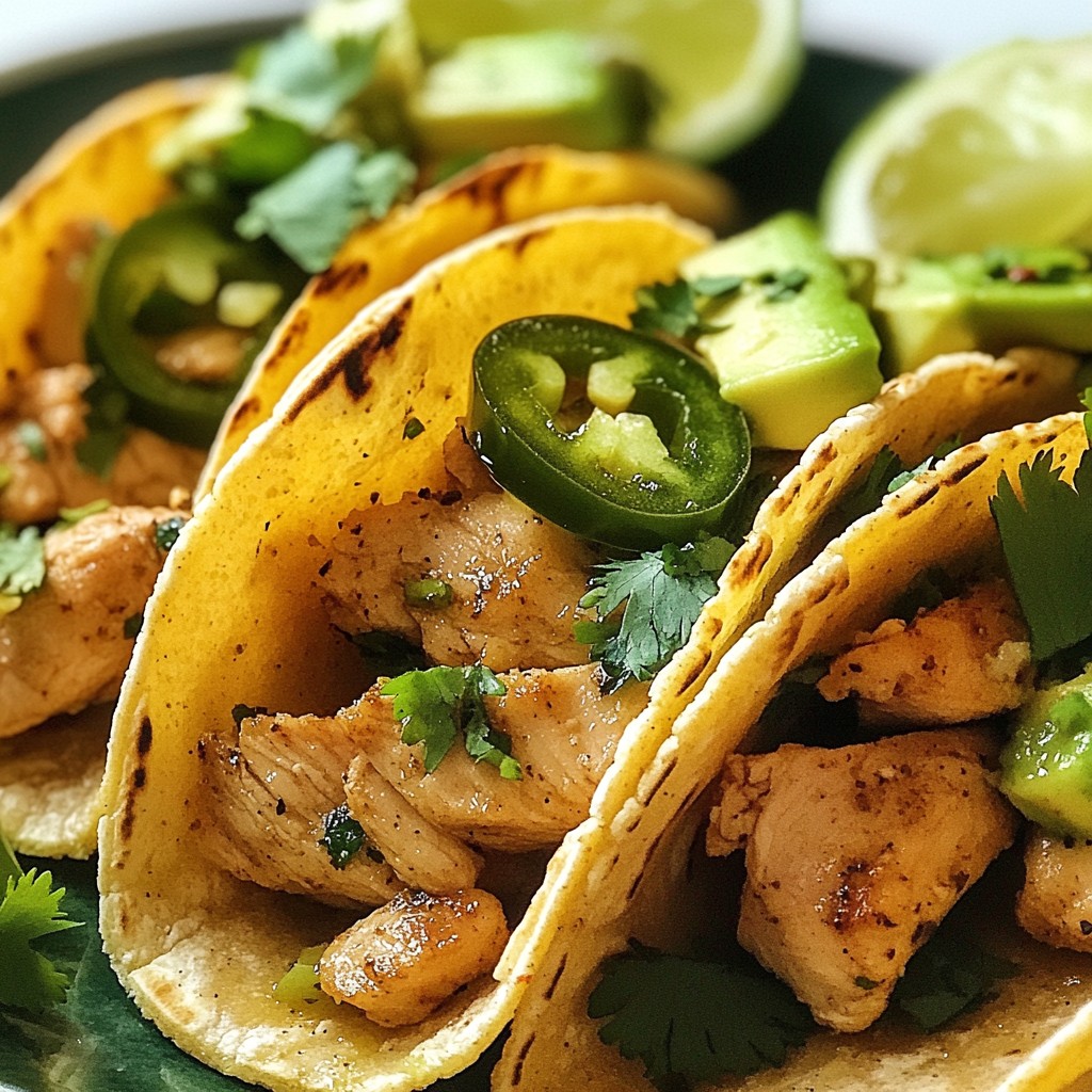 Jalapeño Lime Chicken Tacos Flavorful and Simple Meal