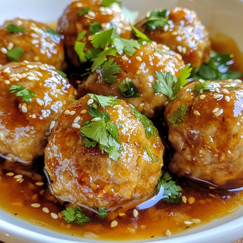 Teriyaki Turkey Meatballs Tasty and Simple Dish
