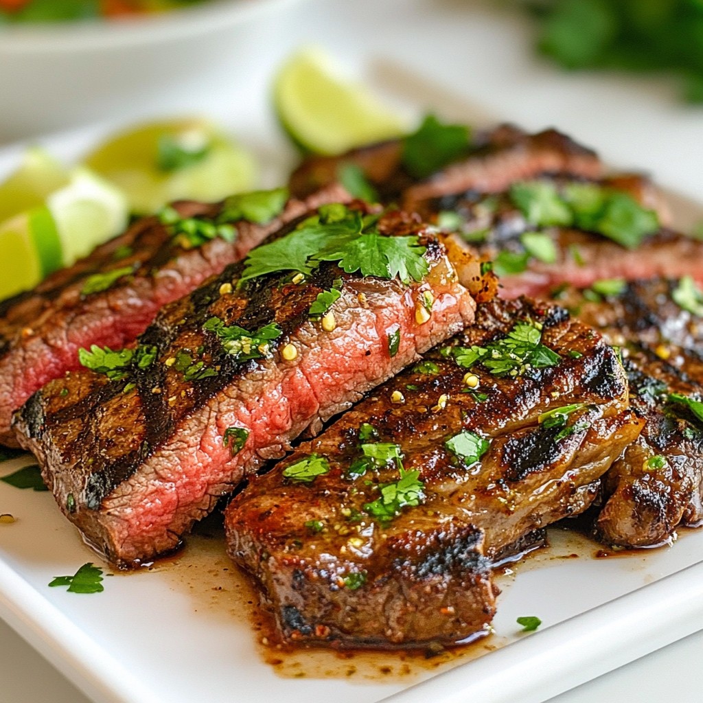 Garlic Lime Marinated Grilled Steak Recipe Delight