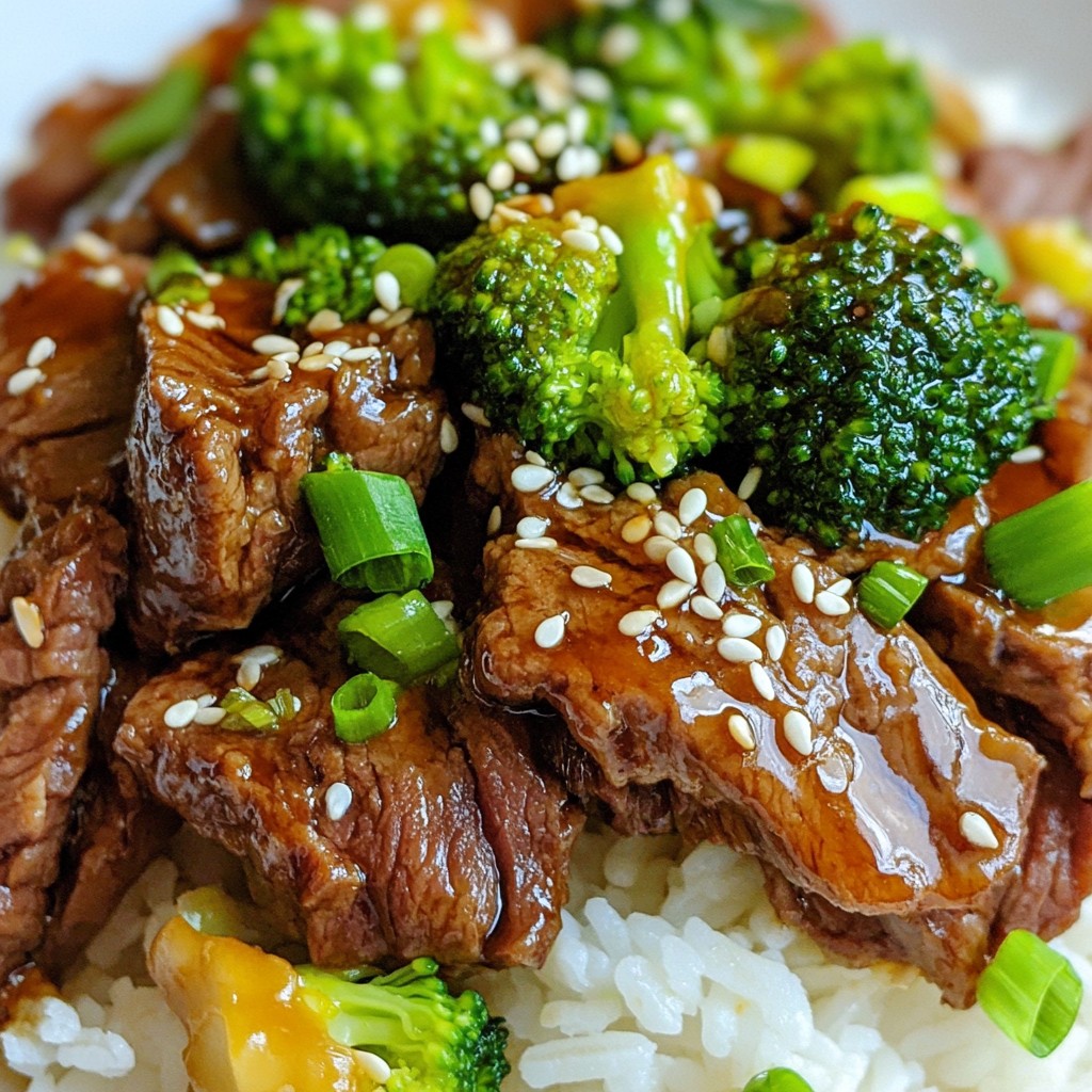 Slow Cooker Beef and Broccoli Teriyaki Savory Meal