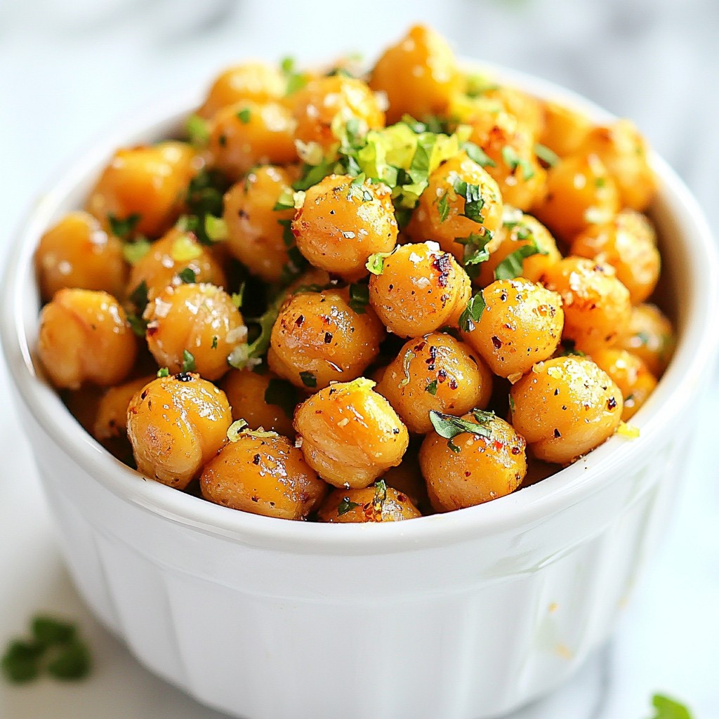 Chili Lime Roasted Chickpeas Crunchy Snack Delight