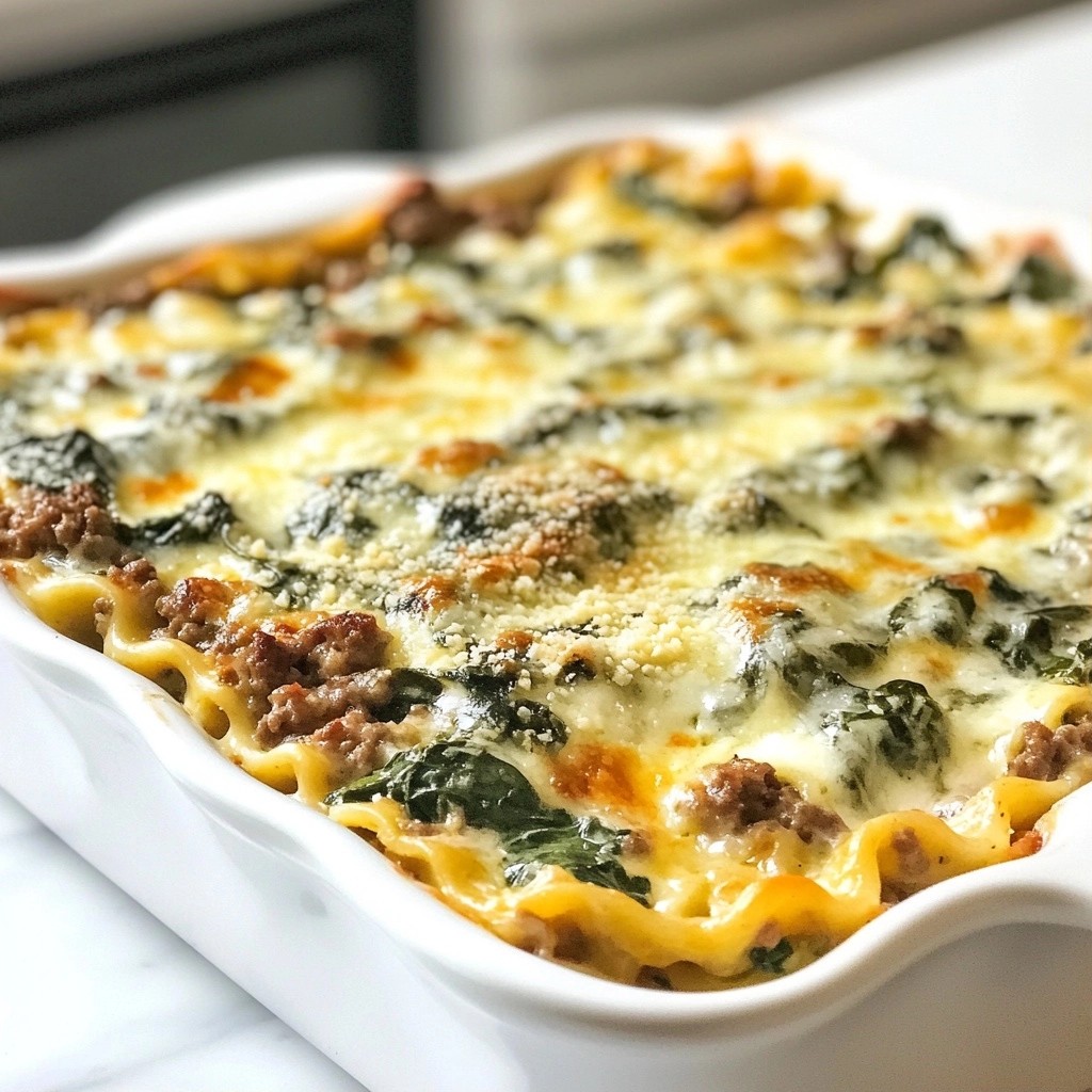 Creamy Spinach and Beef Casserole Hearty Comfort Dish