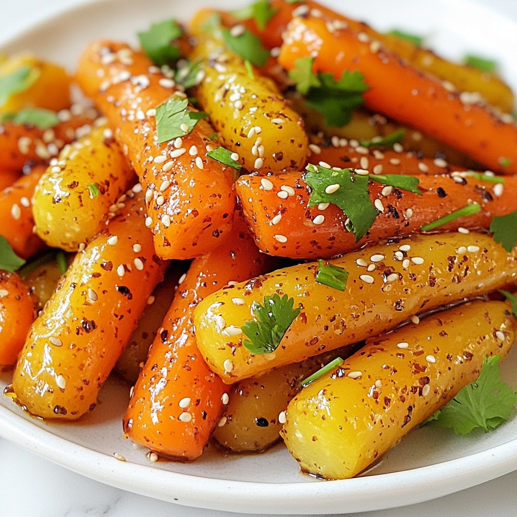 Sesame Honey Glazed Carrots Tasty Side Dish Recipe