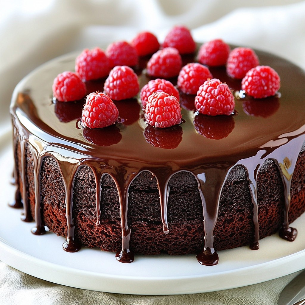 Chocolate Raspberry Truffle Cake Irresistible Delight