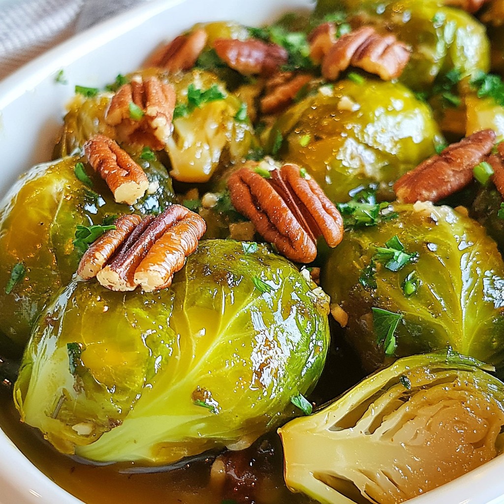 Maple Dijon Roasted Brussels Sprouts Savory Delight