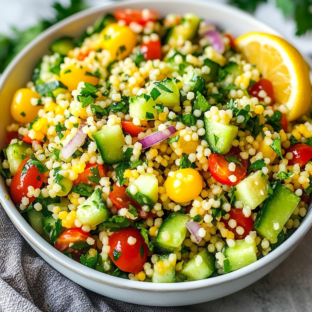 Lemon Herb Couscous Salad Refreshing and Easy Recipe
