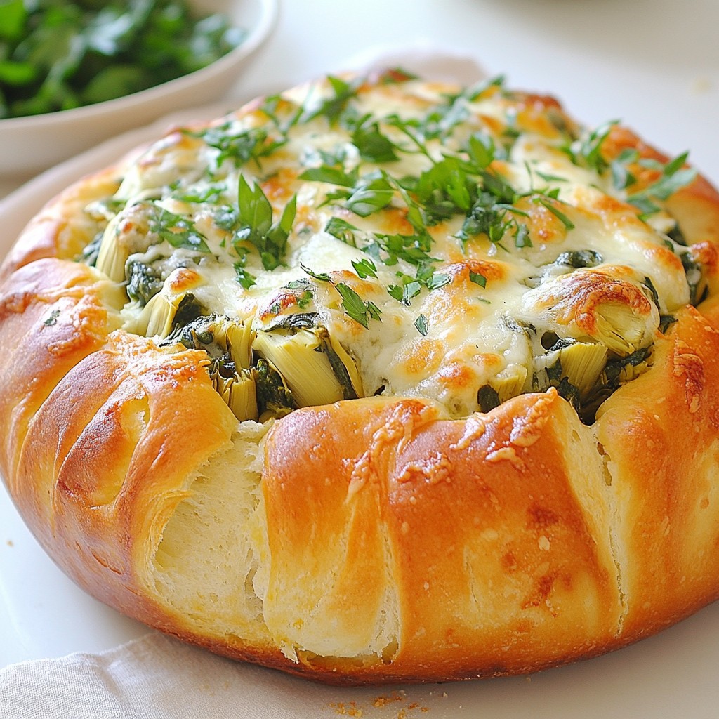 Artichoke Spinach Stuffed Bread Flavorful Delight