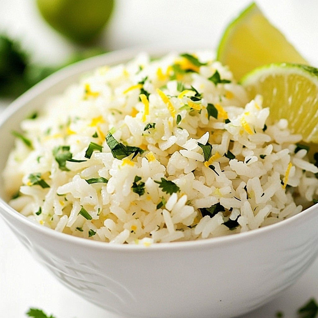 Zesty Cilantro Lime Rice Flavorful Side Dish Recipe