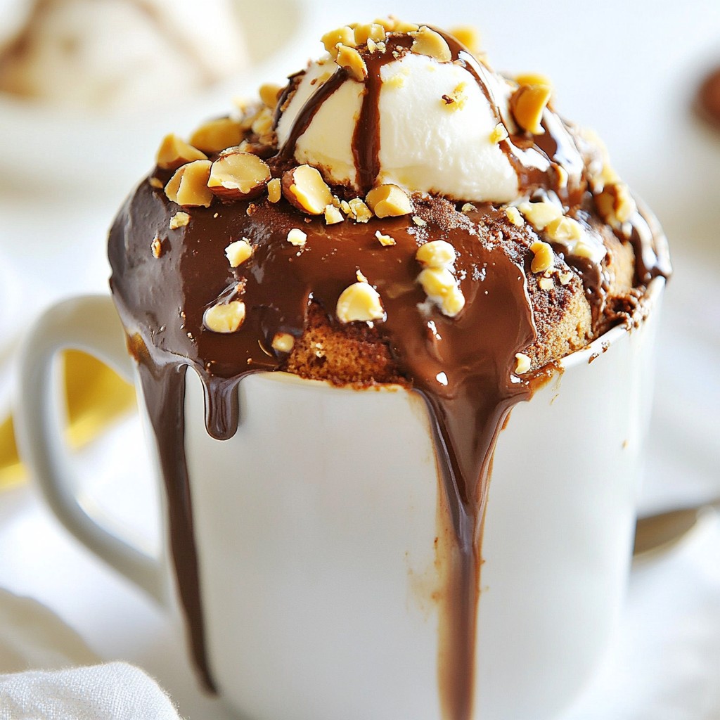 Chocolate Hazelnut Mug Cake Decadent and Quick Treat