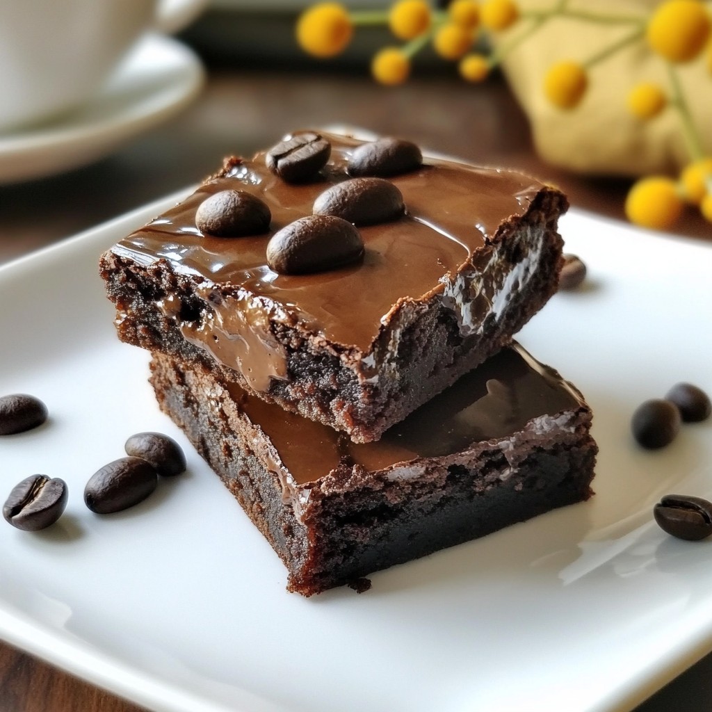 Dark Chocolate Espresso Brownies Rich and Decadent Treat
