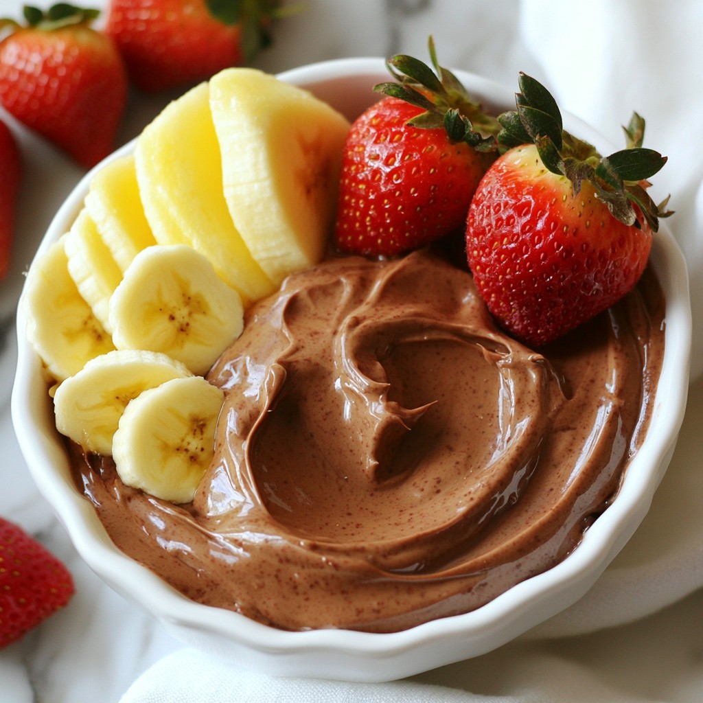 Chocolate Peanut Butter Greek Yogurt Dip Delight