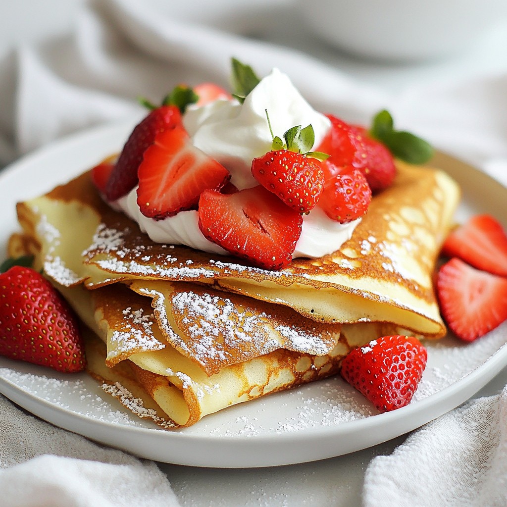 Nutella Strawberry Crepes Delightful and Easy Recipe