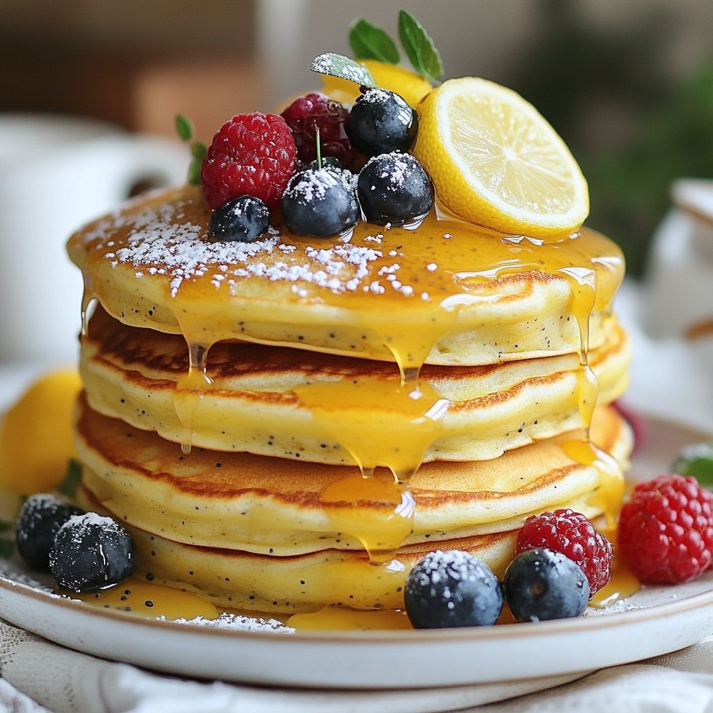 Lemon Poppy Seed Pancakes Fluffy and Flavorful Recipe