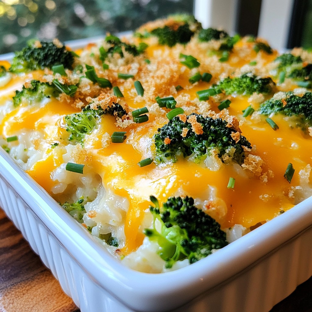 Cheesy Broccoli Rice Casserole Quick and Tasty Recipe