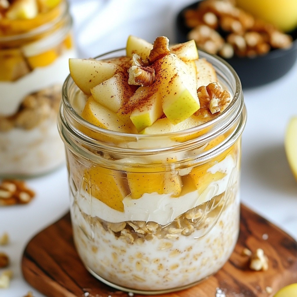 Apple Cinnamon Overnight Oats Delightful and Easy Recipe