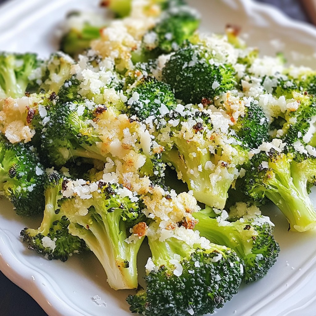 Roasted Garlic Parmesan Broccoli Tasty and Easy Dish